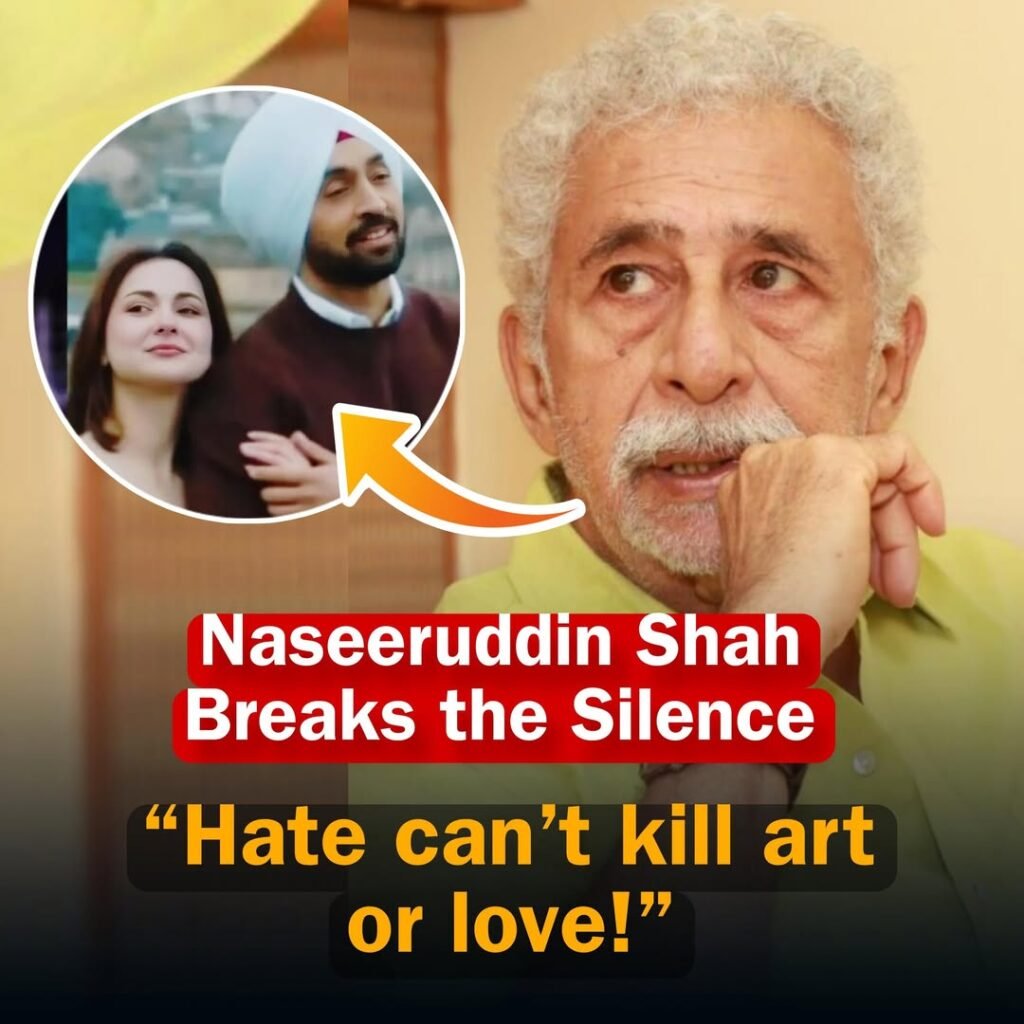 NASEERUDDIN SHAH BLASTS BACK AT TROLLS OVER 'SARDAAR JI 3' CASTING! 
Veteran legend Naseeruddin Shah just dro