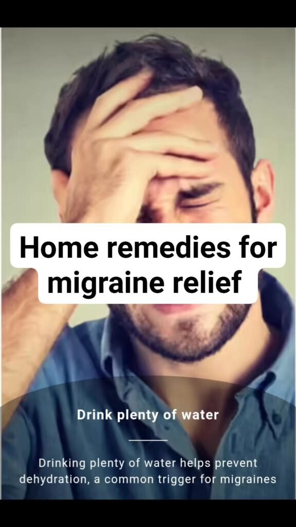 5 Home Remedies for Migraine Relief #facebookreelsviral