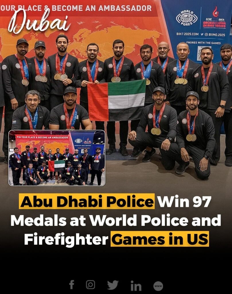 Abu Dhabi Police made a stunning mark at the 2025 World Po_lice and Fir_efighter Games in Birmingham, USA, win