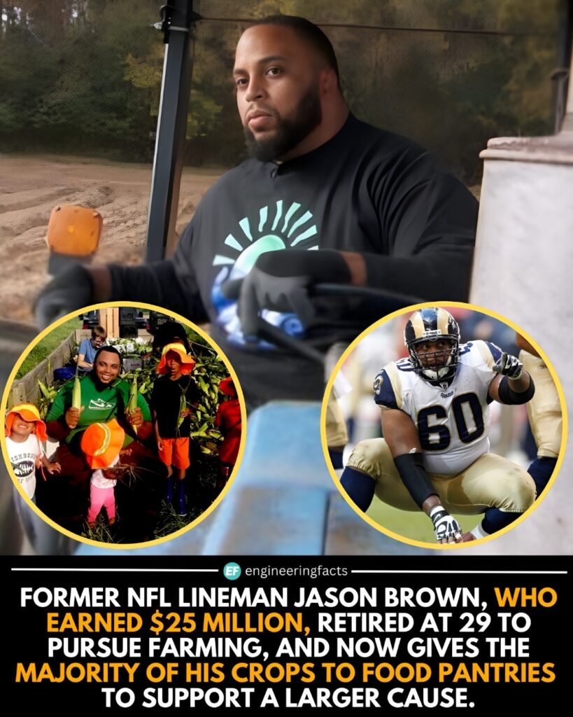 After walking away from a $25 million NFL career, Jason Brown made an unexpected pivot—from the stadium to the