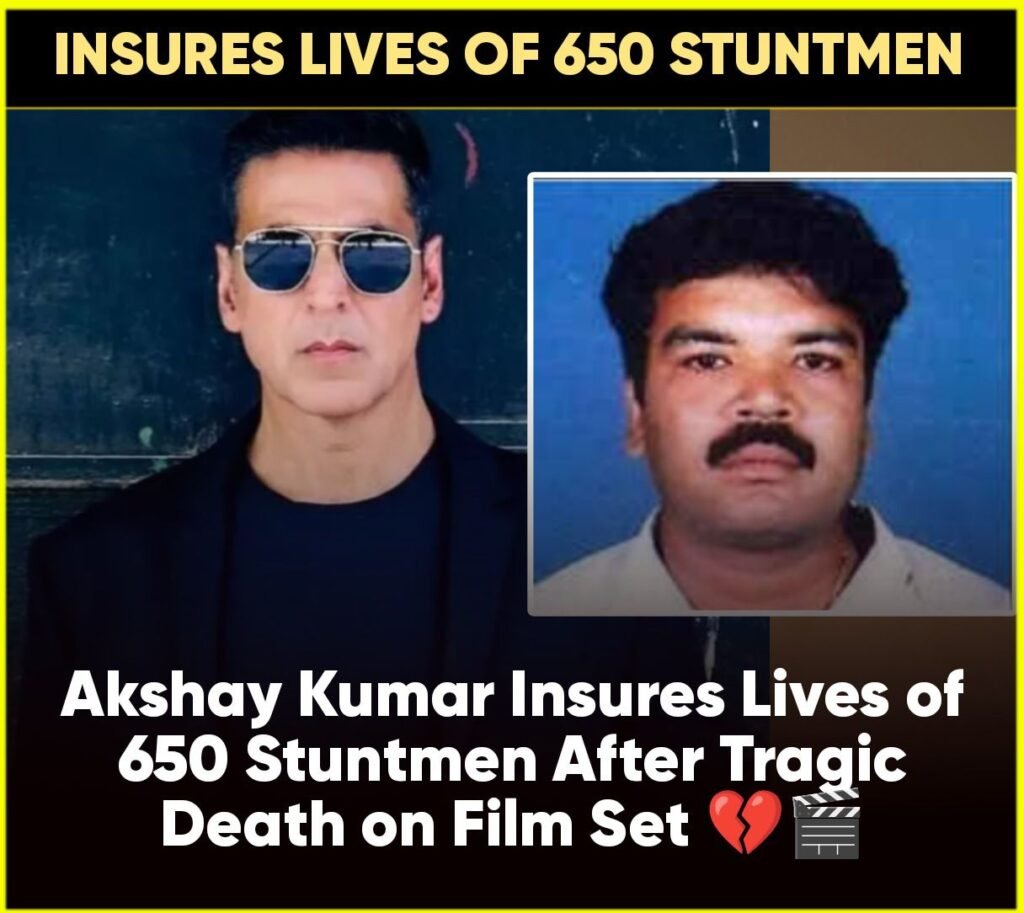 Akshay Kumar Steps Up for Stuntmen After Tragic Death on Set! 

In a powerful and much-needed move, Bollywood