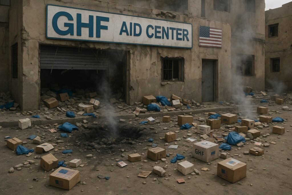 American Aid Workers Injured in Grenade Attack on Gaza Relief Center
 July 6, 2025
 Gaza Strip

 Two American