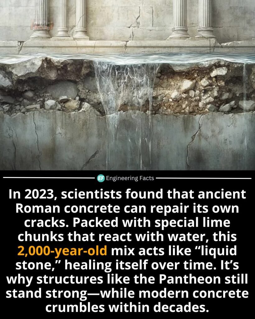 Ancient Roman engineers may have cracked the code to eternal durability—literally. A 2023 study revealed that
