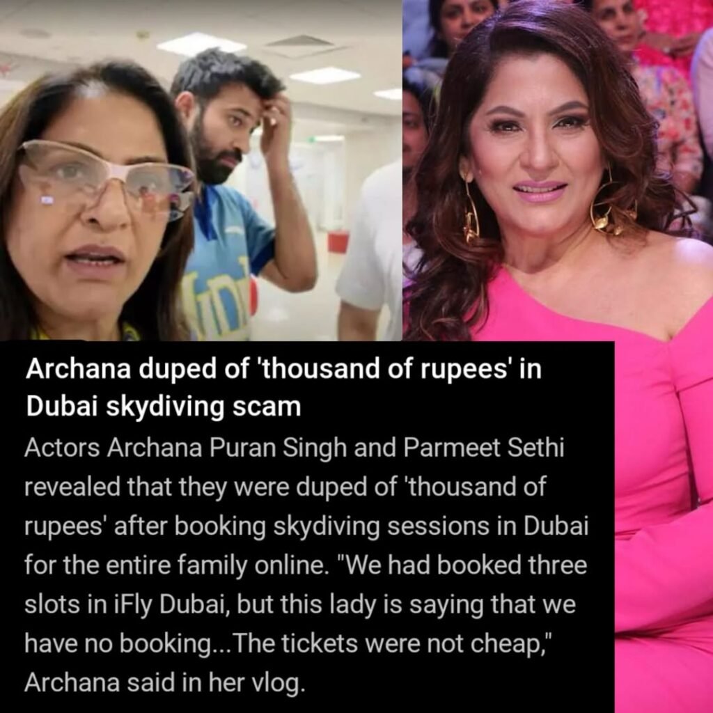Archana Puran Singh & Parmeet Sethi FALL VICTIM to Skydiving Fraud 

Popular TV personality & Bollywood actres