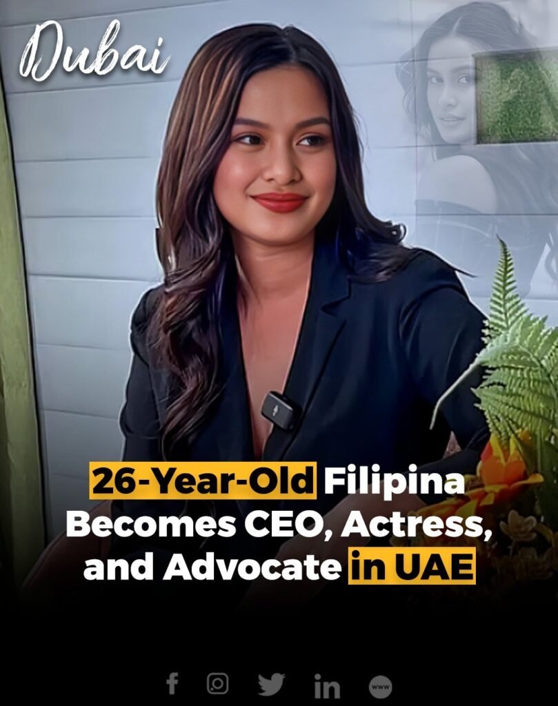 At just 26, Filipina Gerryl Gaid has become a CEO, actress, and advocate in the UAE, inspiring countless other