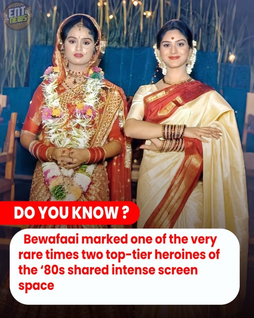 BEWAFAAI FLASHBACK: WHEN TWO QUEENS OWNED THE SAME THRONE 

One frame. Two divas. Padmini Kolhapure & Meenaks