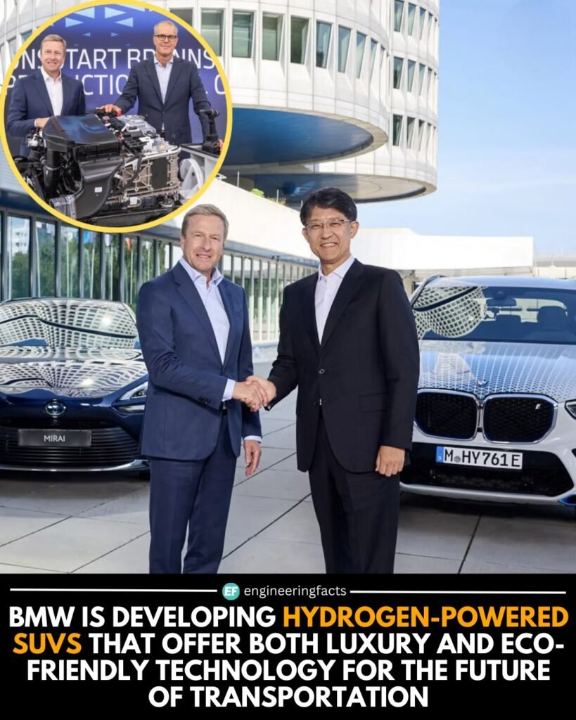BMW is pushing the boundaries of sustainable mobility by developing hydrogen-powered SUVs that blend premium l