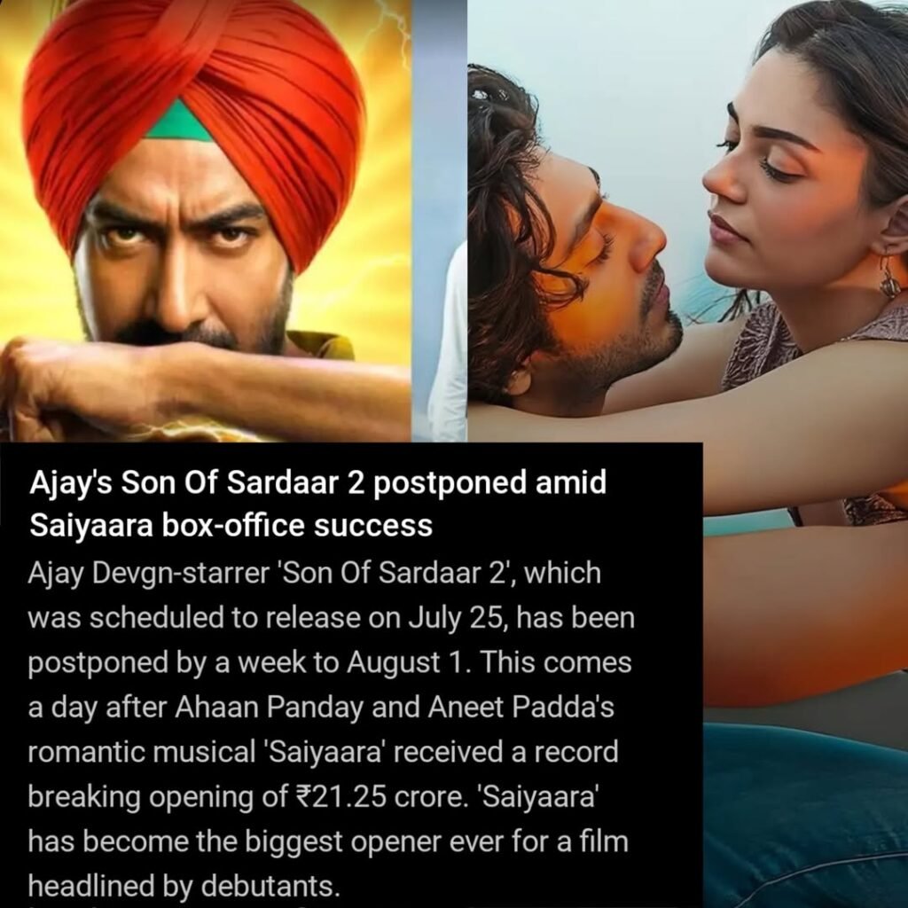 BOX OFFICE SHAKE-UP ALERT!

Ajay Devgn’s much-awaited #SonOfSardaar2 has been officially POSTPONED! 
The origi