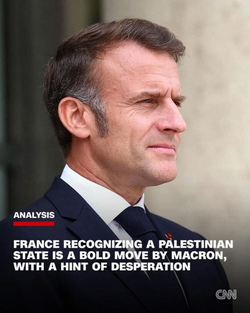 BREAKING NEWS 

France officially recognizes Palestine as a sovereign state. 

This historic decision marks a