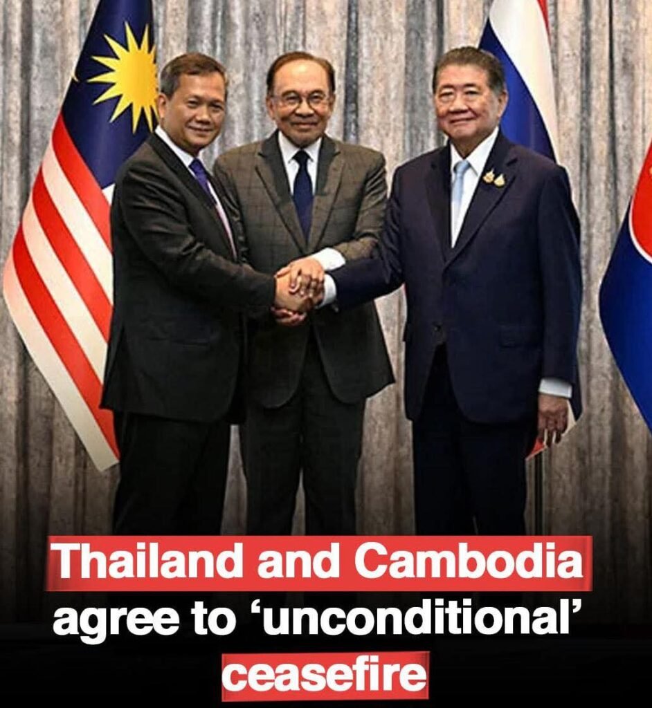 BREAKING: Thailand and Cambodia Agree to an ‘Unconditional’ Ceasefire 

After days of deadly border clashes,