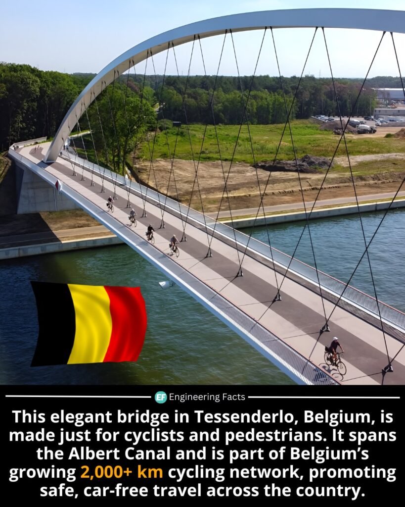 Belgium is setting a new standard for sustainable urban design — and this sleek bridge in Tessenderlo is a shi