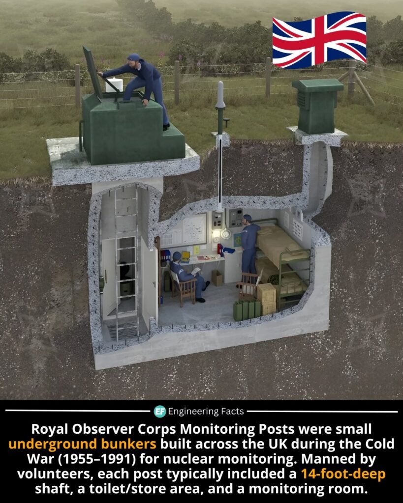 Beneath the fields and farmland of the UK lies a hidden network of Royal Observer Corps (ROC) Monitoring Posts