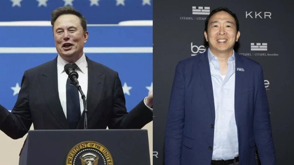 Breaking News! 
 America Party: Elon Musk connects with former presidential candidate Andrew Yang
 Elon Musk i