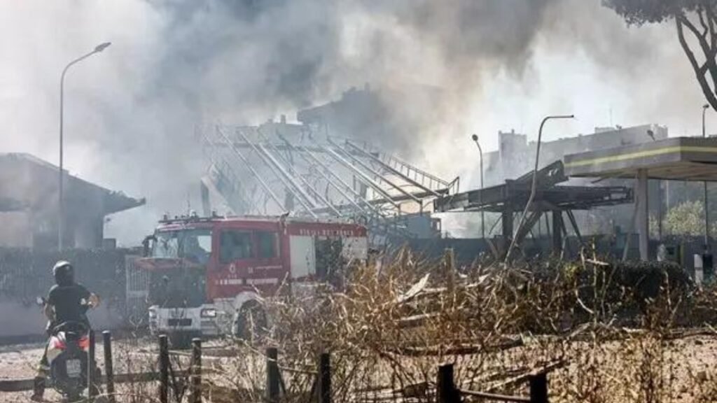 Breaking News! 
 Huge explosion at Rome petrol station injures 45
 A massive explosion rocked a petrol station