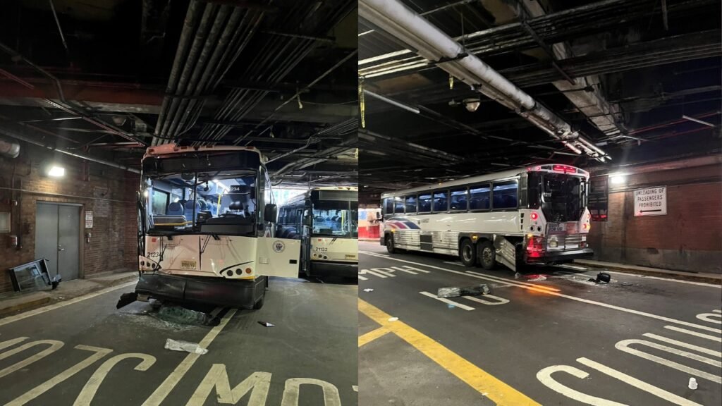 Breaking News! 
 NYC port authority accident: 12 injured in bus terminal crash; lane ramp reopens after traffi