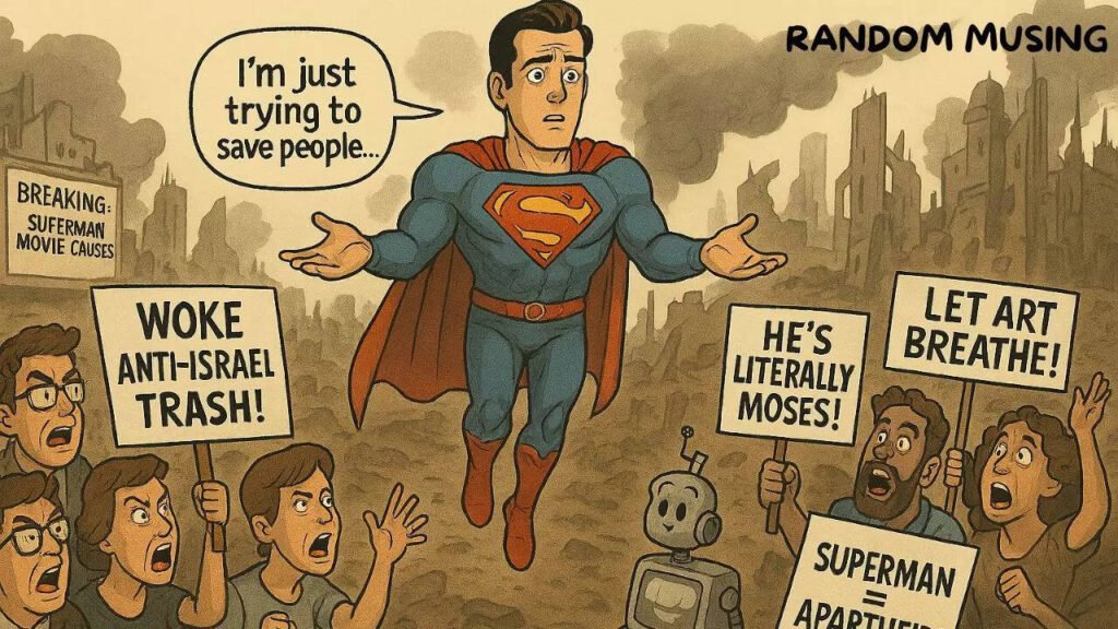 Breaking News! 
 Random Musing: Is the new Superman movie ‘anti-Israel’? Depends on your 'extrapolation bias'