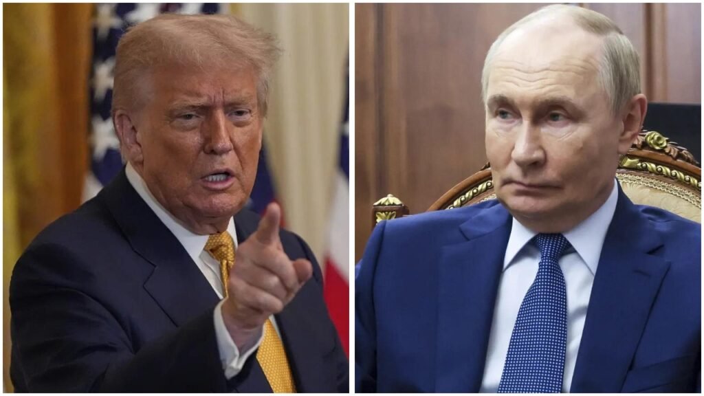 Breaking News! 
 Trump slashes Putin's deadline of 50 days to end war; says ‘very disappointed in him’
 US Pre