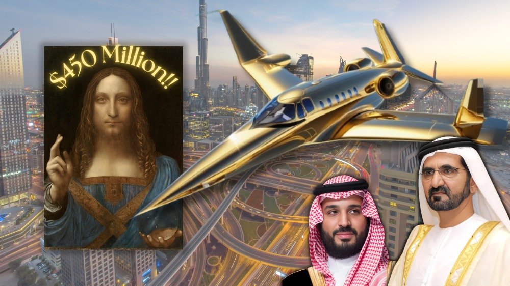 Breaking News! 
 What do Gulf royals really own? A $450M Da Vinci, gold jets, super yachts, islands and more