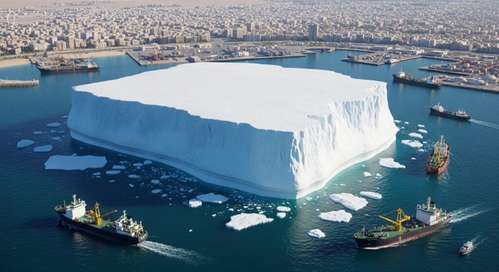 Breaking News! 
 What happened to UAE’s Iceberg Project? The ambitious plan to haul a colossal Antarctic icebe