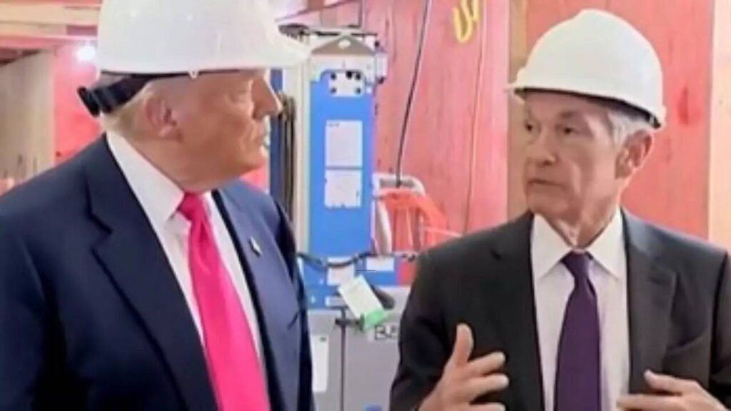 Breaking News! 
 ‘I’d fire him’: Trump takes shots at Powell while standing beside him during Fed visit; watch
