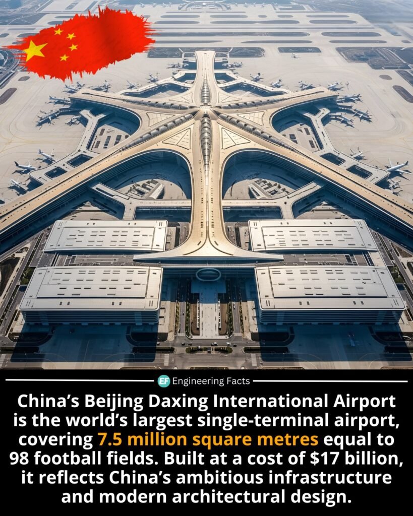 Designed by the late Zaha Hadid, Beijing Daxing Airport was engineered for extreme efficiency — with a radial