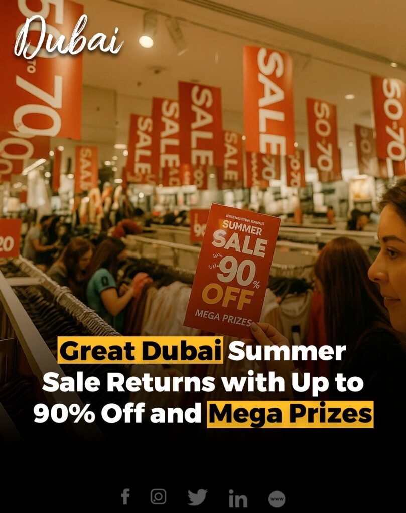 Dubai Summer Surprises (DSS) 2025 brings back the Great Dubai Summer Sale (GDSS) from July 18 to August 10, of