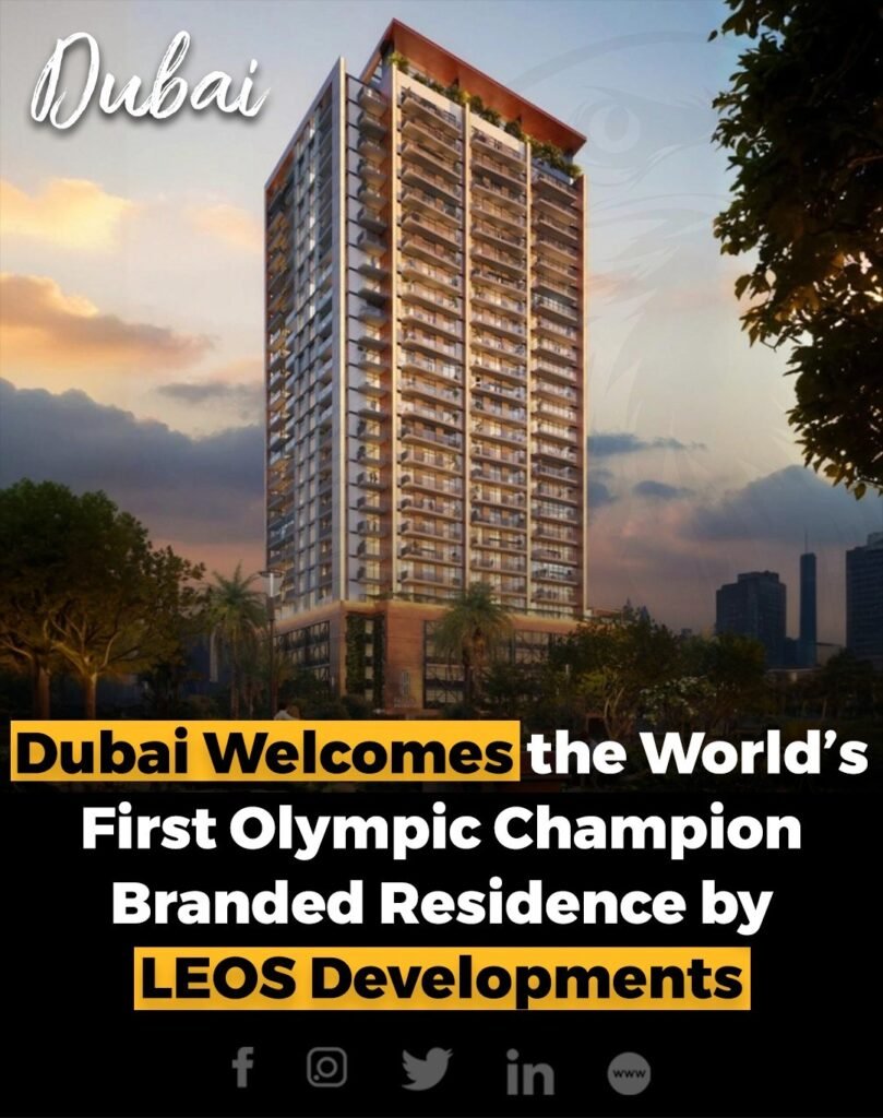 Dubai has unveiled the world’s first branded residence in partnership with an Olympic champion—British swimmer
