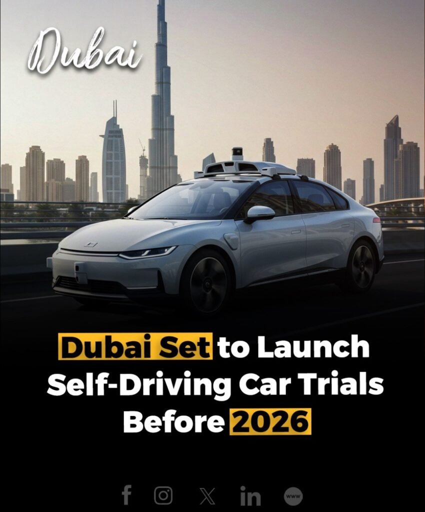 Dubai’s Roads and Transport Authority (RTA) has signed an MoU with Pony.ai to begin trials of autonomous vehic