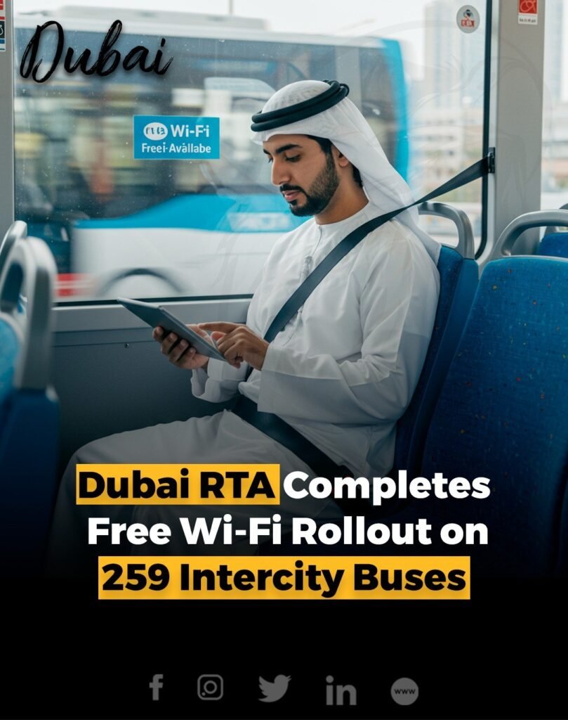 Dubai’s Roads and Transport Authority (RTA), in collaboration with telecom provider e&, has completed the inst