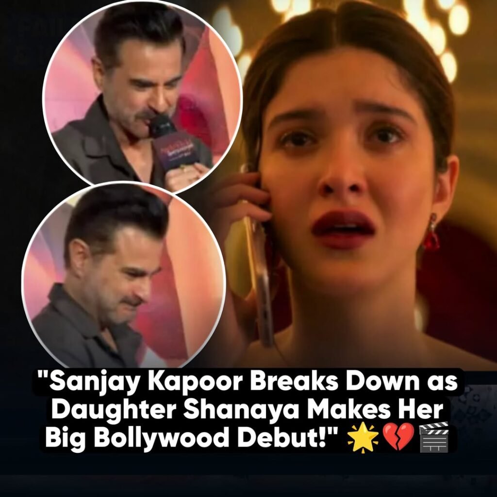 EMOTIONAL DAD MOMENT 
Sanjay Kapoor couldn’t hold back tears at daughter Shanaya Kapoor’s BIG Bollywood debut