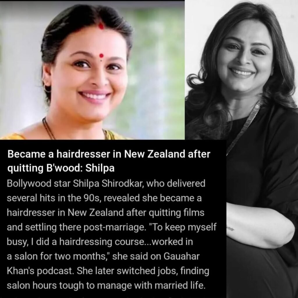 FROM BOLLYWOOD GLAM TO SALON CHAIR IN NEW ZEALAND 

Remember 90s Bollywood beauty Shilpa Shirodkar?  After ru