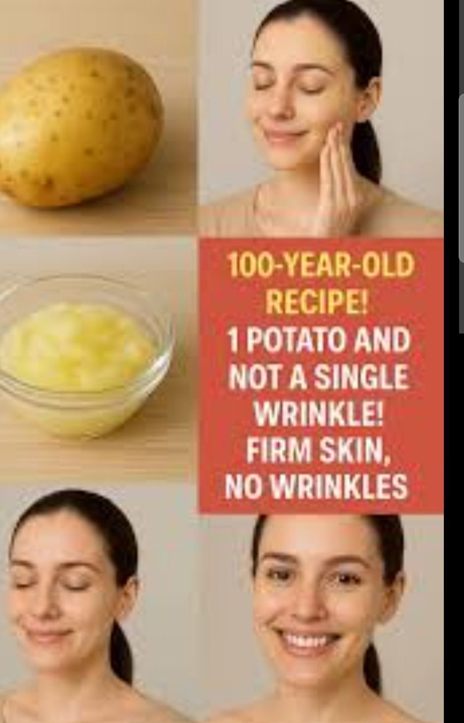 GET EASY HEALTHY SKIN GLOW WITH SWEET POTATOES.

  HOW TO USE :
1. Peel , boil/steam , and blend sweet potato