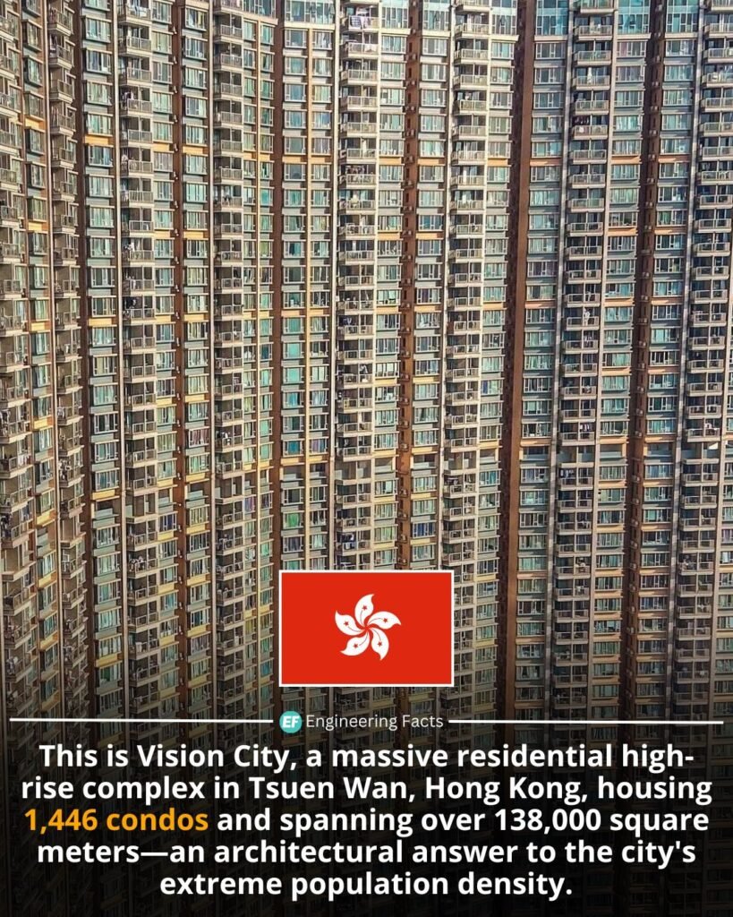 Hong Kong is home to some of the world’s most space-efficient residential architecture, and Vision City stands