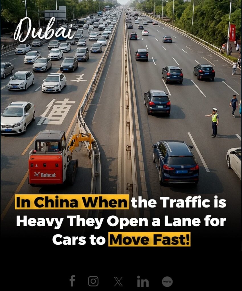 In a bid to combat urban congestion, Chinese traffic authorities have implemented an innovative traffic soluti