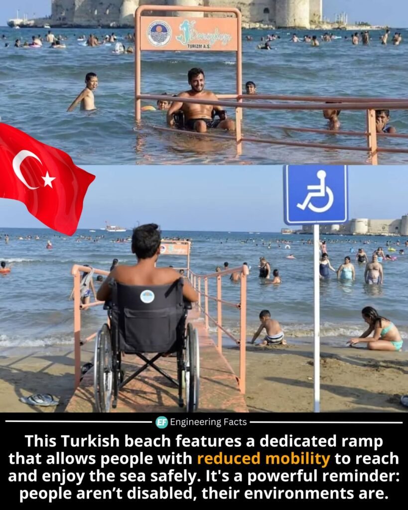 In a heartening example of inclusive design, a beach in Turkey has made waves for its wheelchair-accessible ra