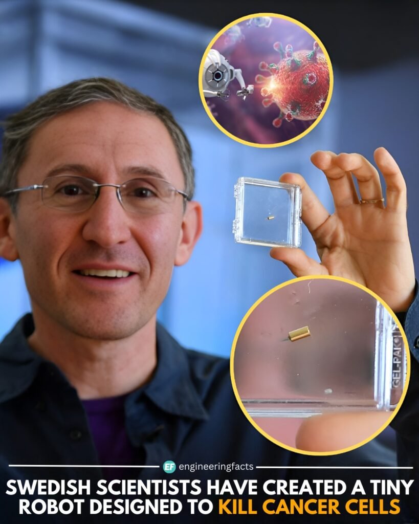 In a stunning advancement in medical nanotechnology, Swedish scientists have developed a microscopic robot des