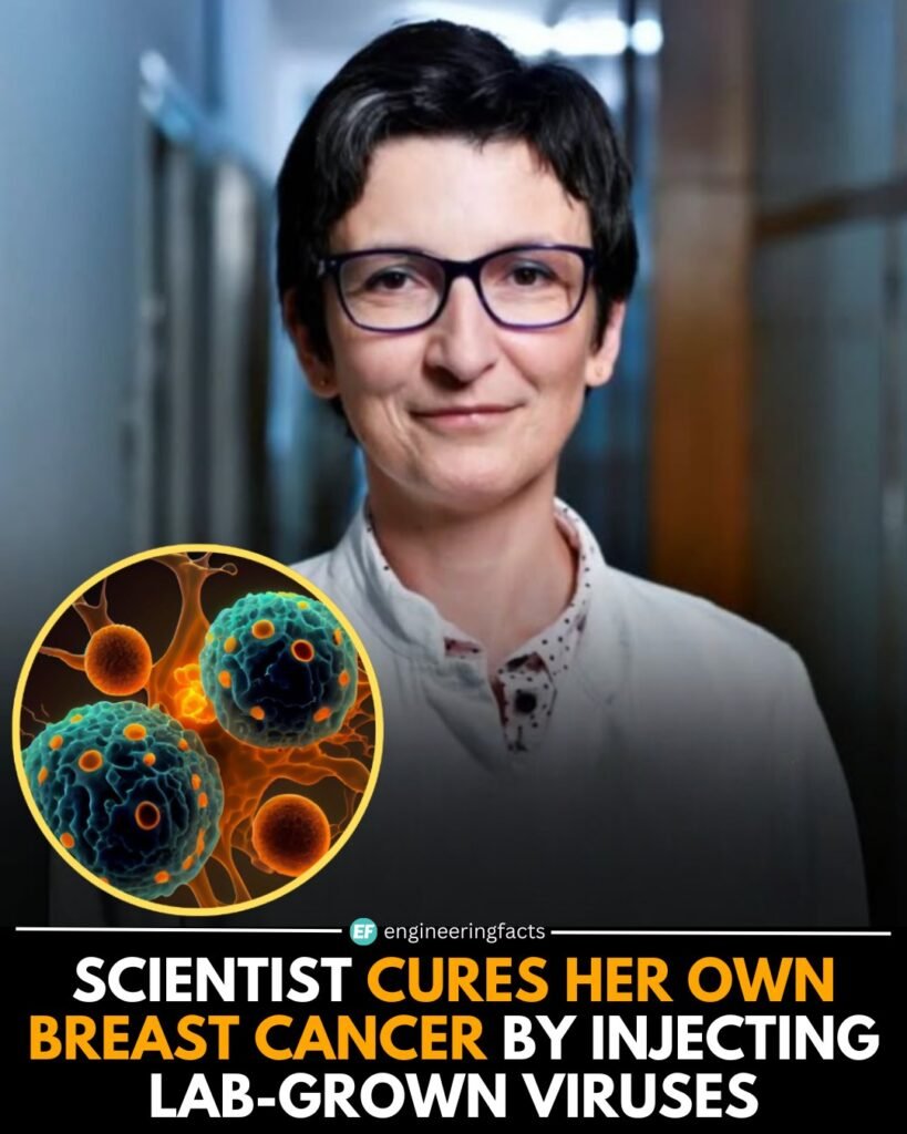 In an extraordinary case of medical innovation, a scientist reportedly treated her own bre@st cancer by inject