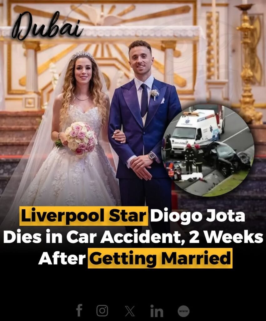 Liverpool footballer Diogo Jota has sadly died in a car crash in Zamora, Spain, just two weeks after getting m