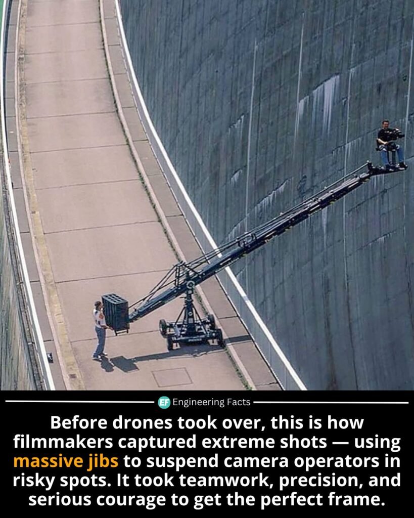 Long before drones revolutionized cinematography, capturing jaw-dropping aerial angles required nerves of stee