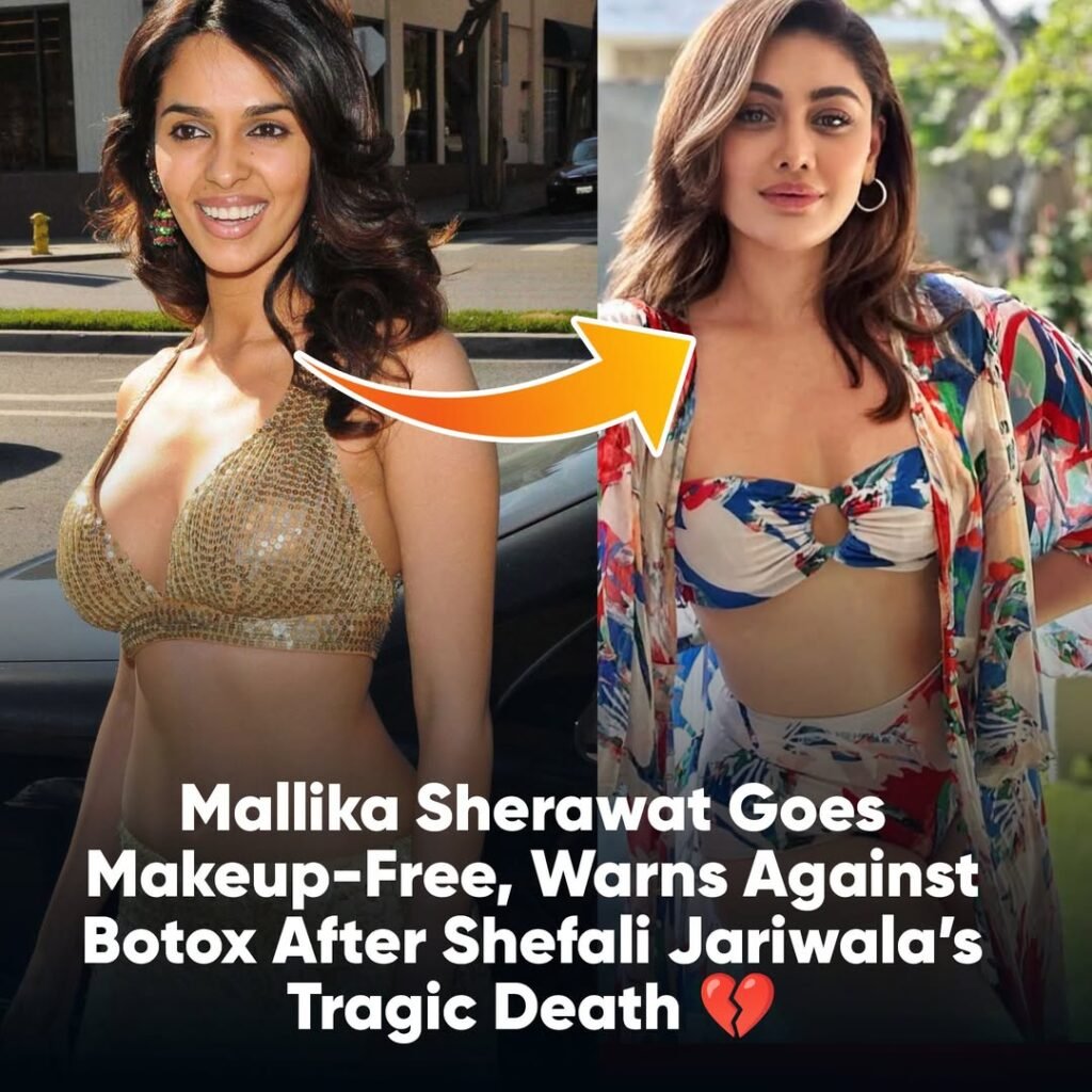 MALLIKA SHERAWAT BREAKS SILENCE AFTER SHEFALI JARIWALA'S SHOCKING DEMISE! 

In a heartfelt video that’s now g