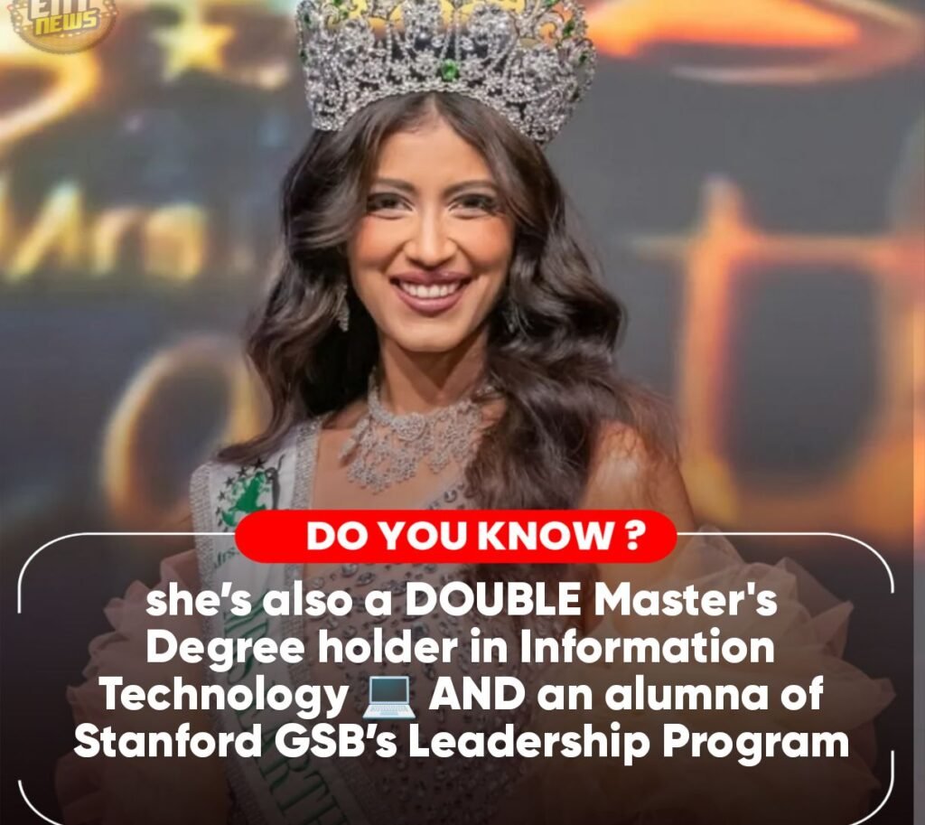 Mrs Earth International 2025  Vidhu Ishiqa isn’t just a global beauty queen — she’s also a DOUBLE Master's Deg
