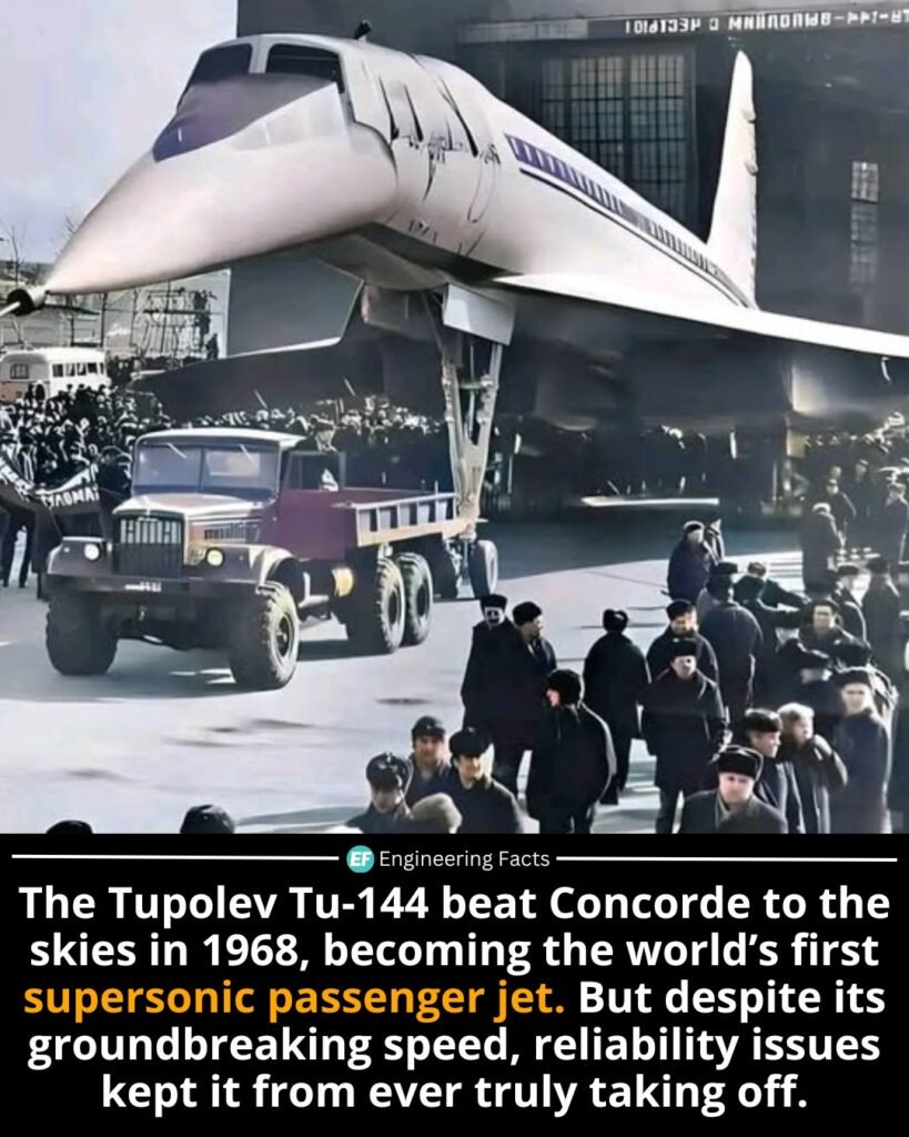 Nicknamed the “Concordski,” the Tupolev Tu-144 was the Soviet Union’s answer to Western aviation dominance — a