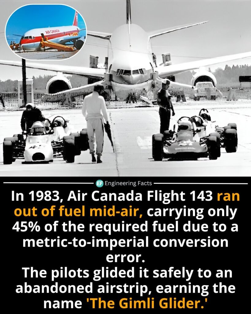 On July 23, 1983, Air Canada Flight 143—a Boeing 767—ran out of fuel at 41,000 feet, mid-flight. The cause? A