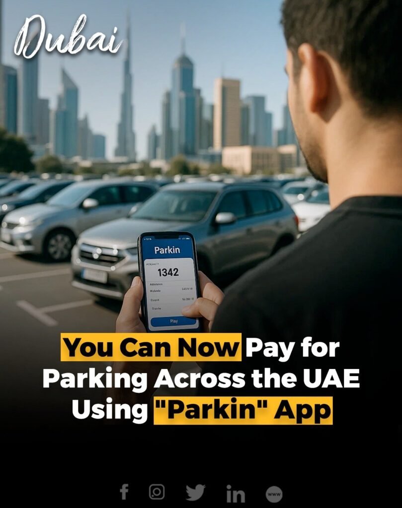 Parking across the UAE is now more convenient thanks to the Parkin app. Originally Dubai’s official parking ap