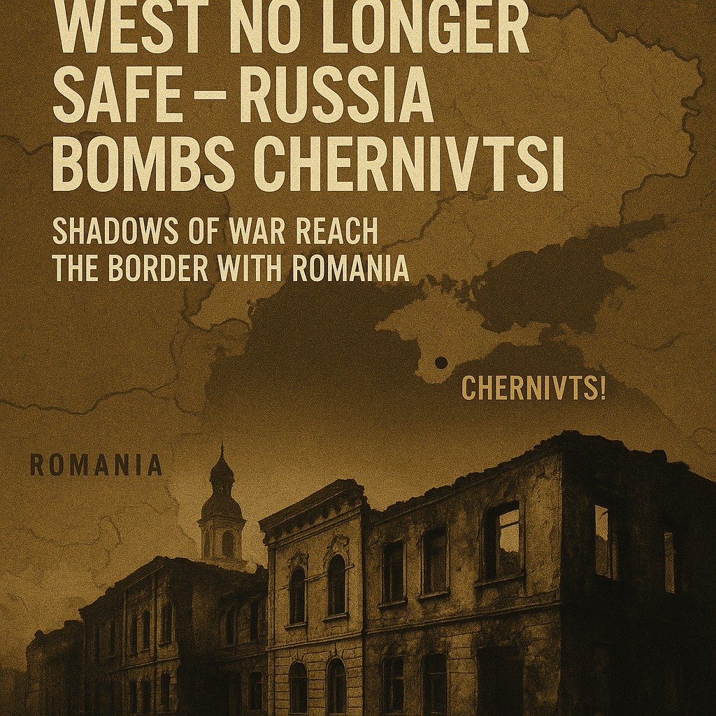 Russia Strikes Chernivtsi Near Romanian Border — Rear Zone Becomes New Frontline
 July 12, 2025
Chernivtsi, U