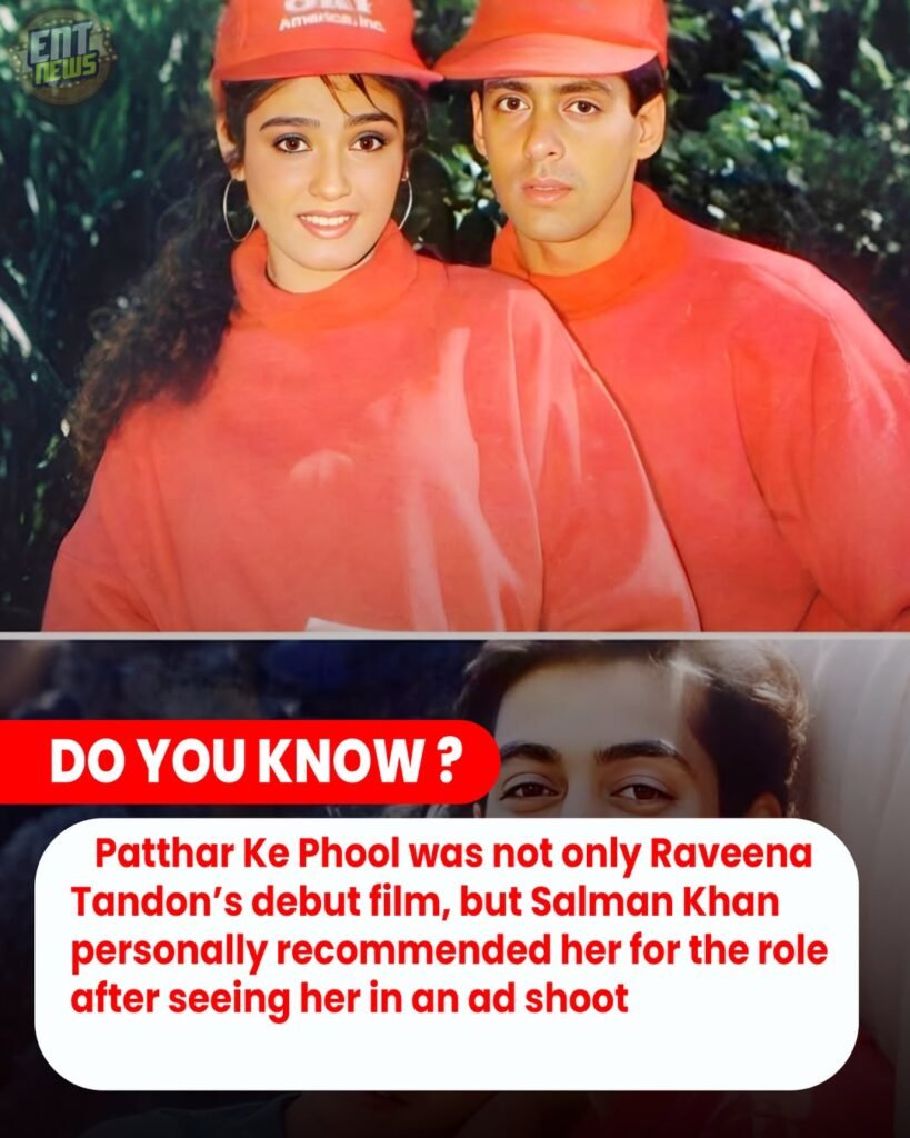Salman Khan & Raveena Tandon looked like a dream together!  This film not only gave us a sweet and innocent lo