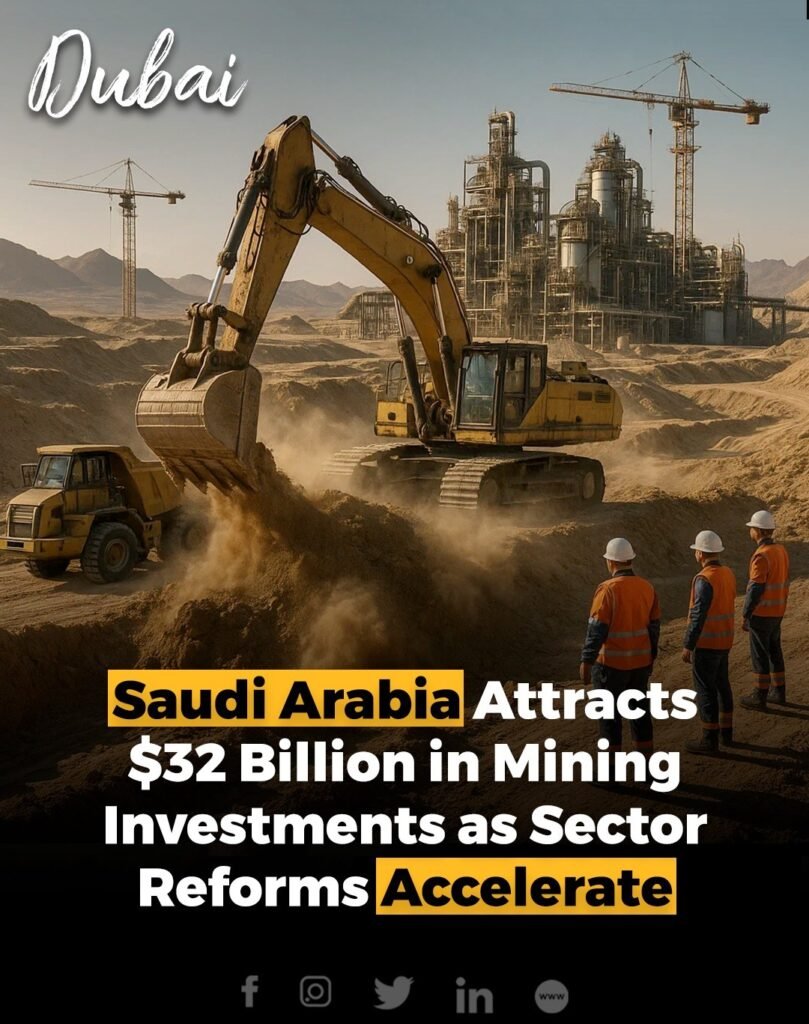 Saudi Arabia has secured $32 billion in mining investments as part of its drive to transform the sector and di