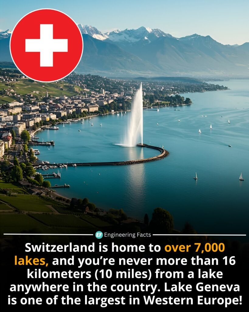 Switzerland’s landscape is a water-lover’s dream, boasting a lake for practically every valley and town. From
