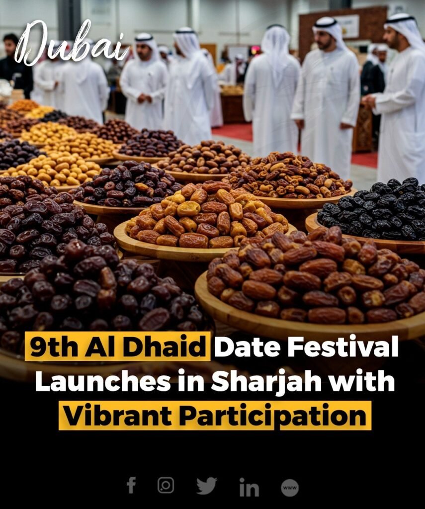 The 9th Al Dhaid Date Festival kicked off at Expo Al Dhaid, drawing top UAE palm farmers, 15 agri-companies, a