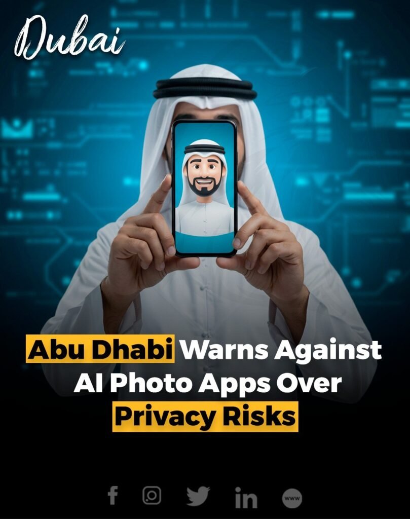 The Abu Dhabi Department of Government Enablement has issued a warning about the use of AI apps that turn pers